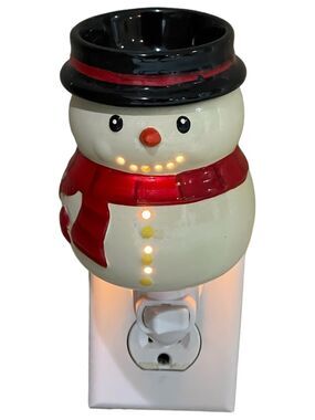 TUSCANY CANDLE Snowman Christmas Outlet Wax Warmer #55574